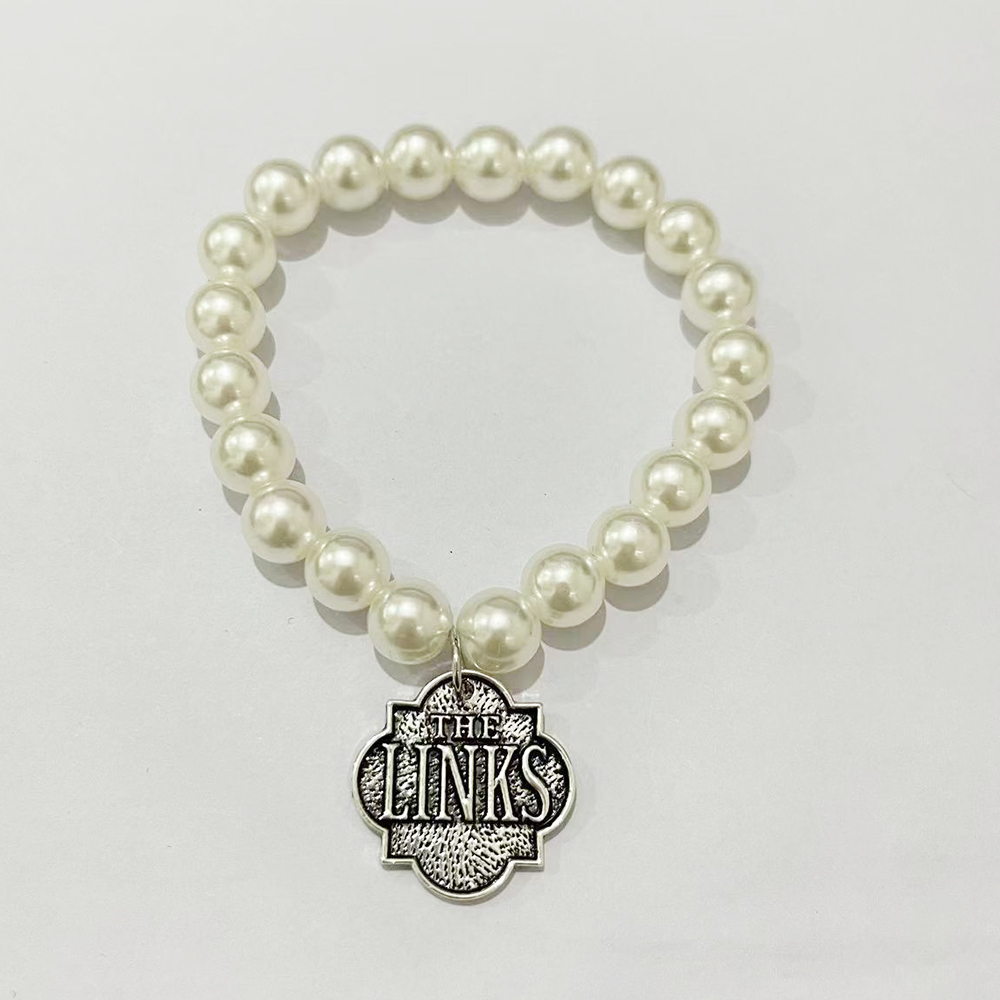 Bracelets - Handmade Greek Friendship Association White Pearl