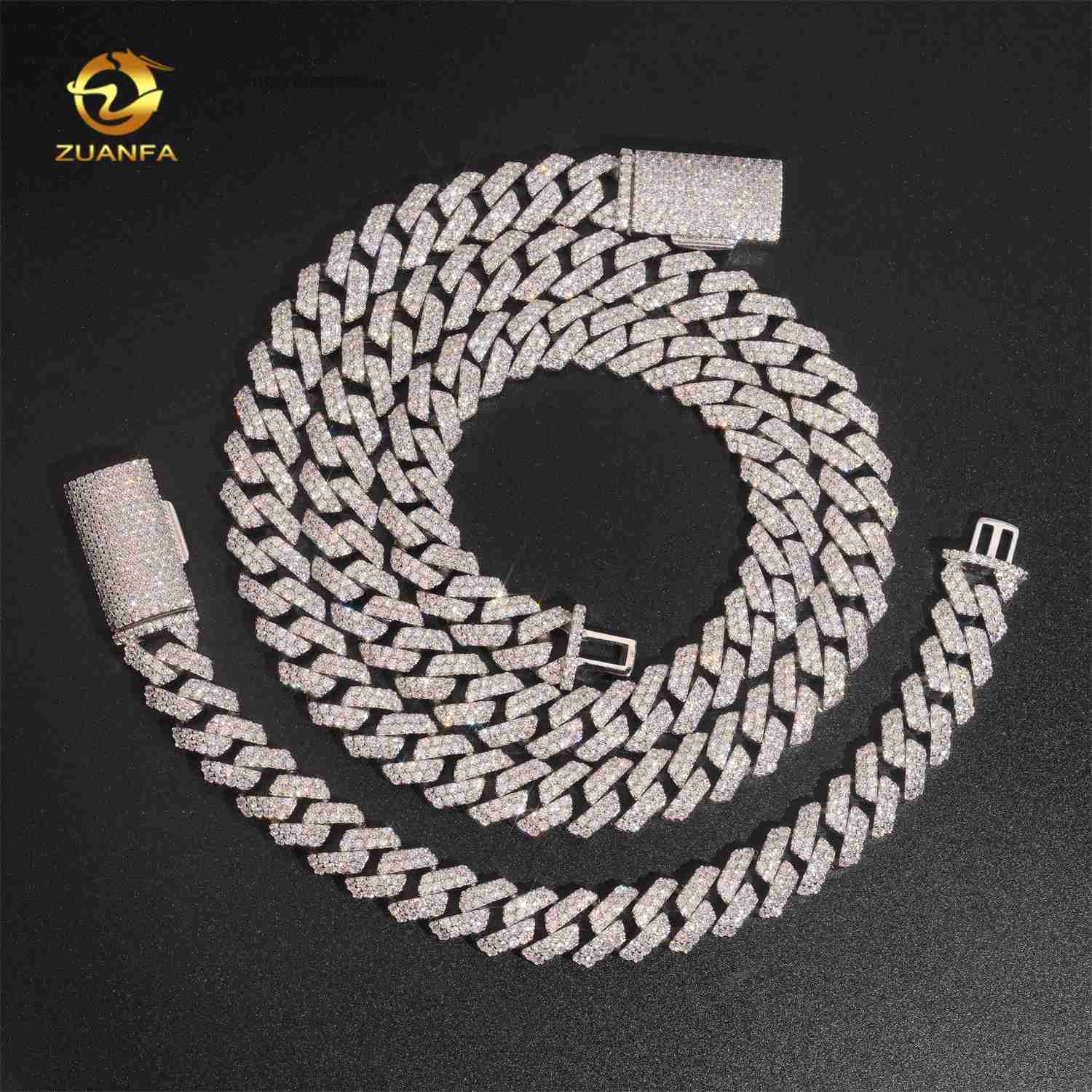 Cuban Link Chain 12Mm - to Ready Ship Iced Out 12mm