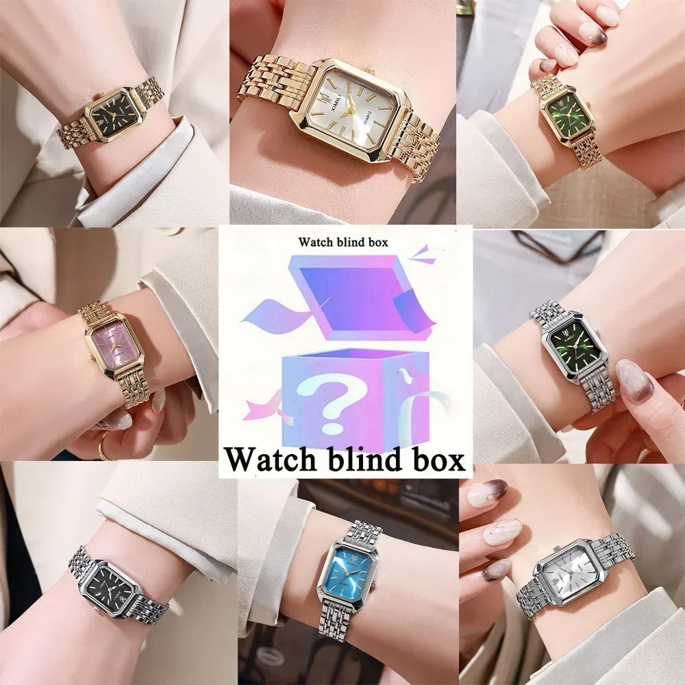 Watch Accessories - Women Retro Square Metal Band Watch