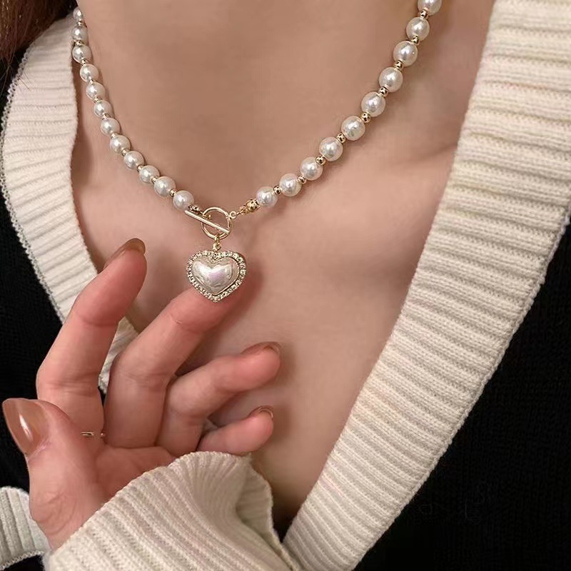New Vintage Imitation Pearl Ch - Pearl Choker Necklace Vintage 评论和价格