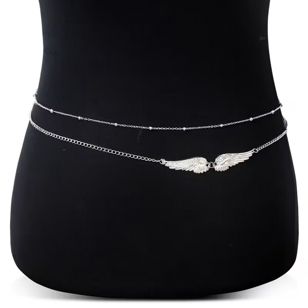 Gift Elegant Double Layer Wing - Body Jewelry 评论和价格