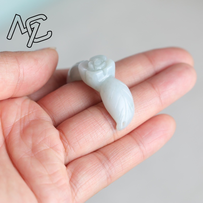 2PC Natural White Jadeite Jade - Earrings 评论和价格
