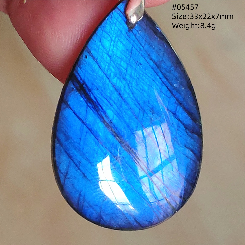 Natural Blue Light Labradorite - 925 Sterling Silver Chain Necklace Men 评论和价格
