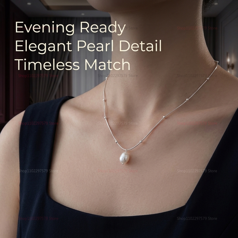 Freshwater Pearl Pendant Neckl - Pearl Choker Necklace Vintage 评论和价格