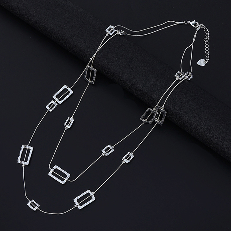 Layered Long Chain Necklace Ha - Layered Pendant Necklace Aesthetic 评论和价格