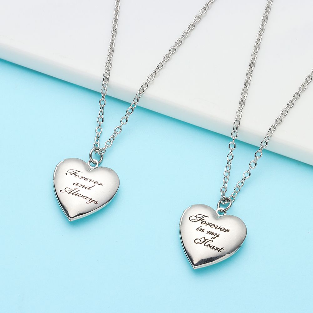 Lover Fashion Friend Jewelry C - Heart Locket Necklace Photo 评论和价格