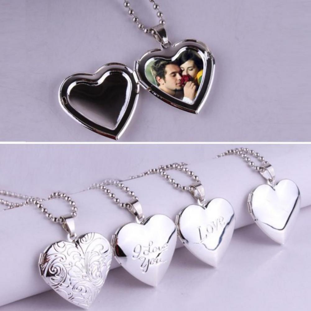 Photo Necklace Openable Photo  - Heart Locket Necklace Photo 评论和价格