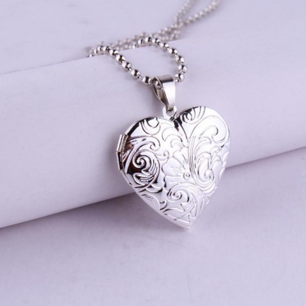Photo Necklace Openable Photo  - Heart Locket Necklace Photo 评论和价格