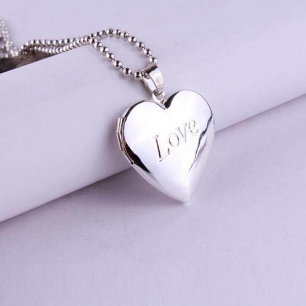Photo Necklace Openable Photo  - Heart Locket Necklace Photo 评论和价格