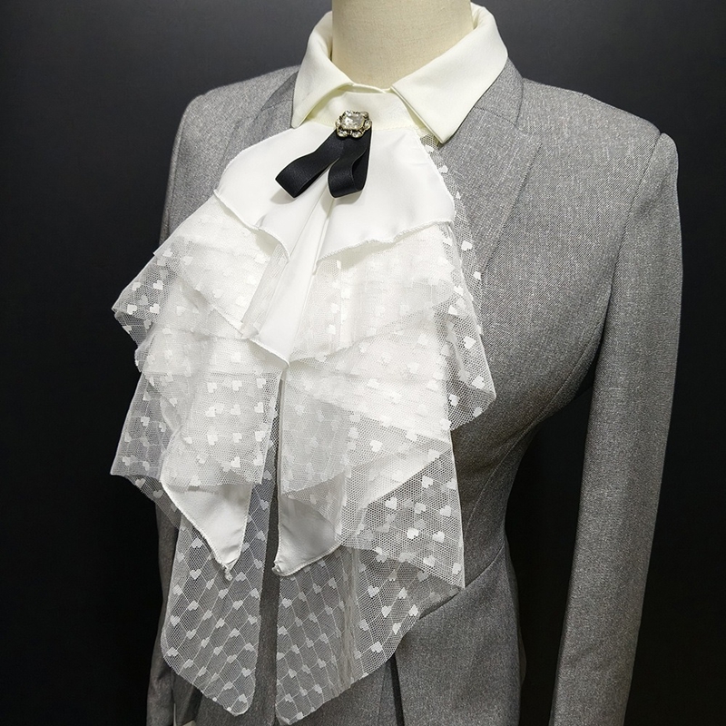White Lace Layered Detachable  - Necklaces 评论和价格