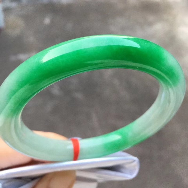 Natural Myanmar jade bracelet, - Bracelets 评论和价格