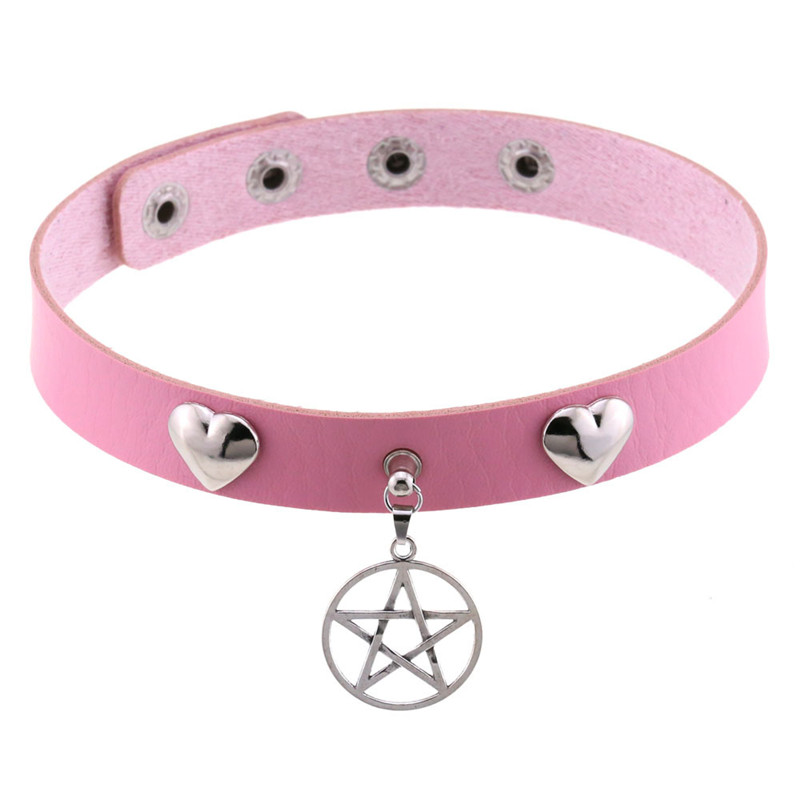 Punk Halloween Emo Cosplay Bla - Goth Punk Spike Choker 评论和价格