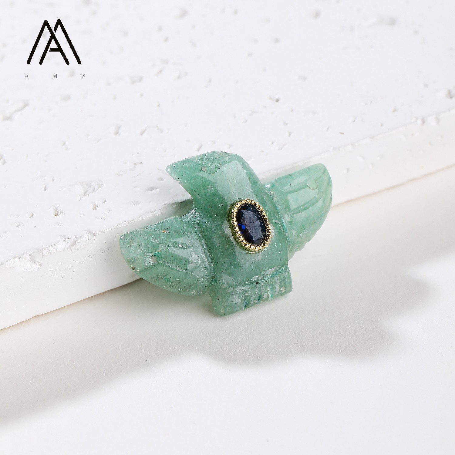 1/3/5/10pcs Carved Eagle Bird  - Crystal Pendant Necklace Natural Stone 评论和价格
