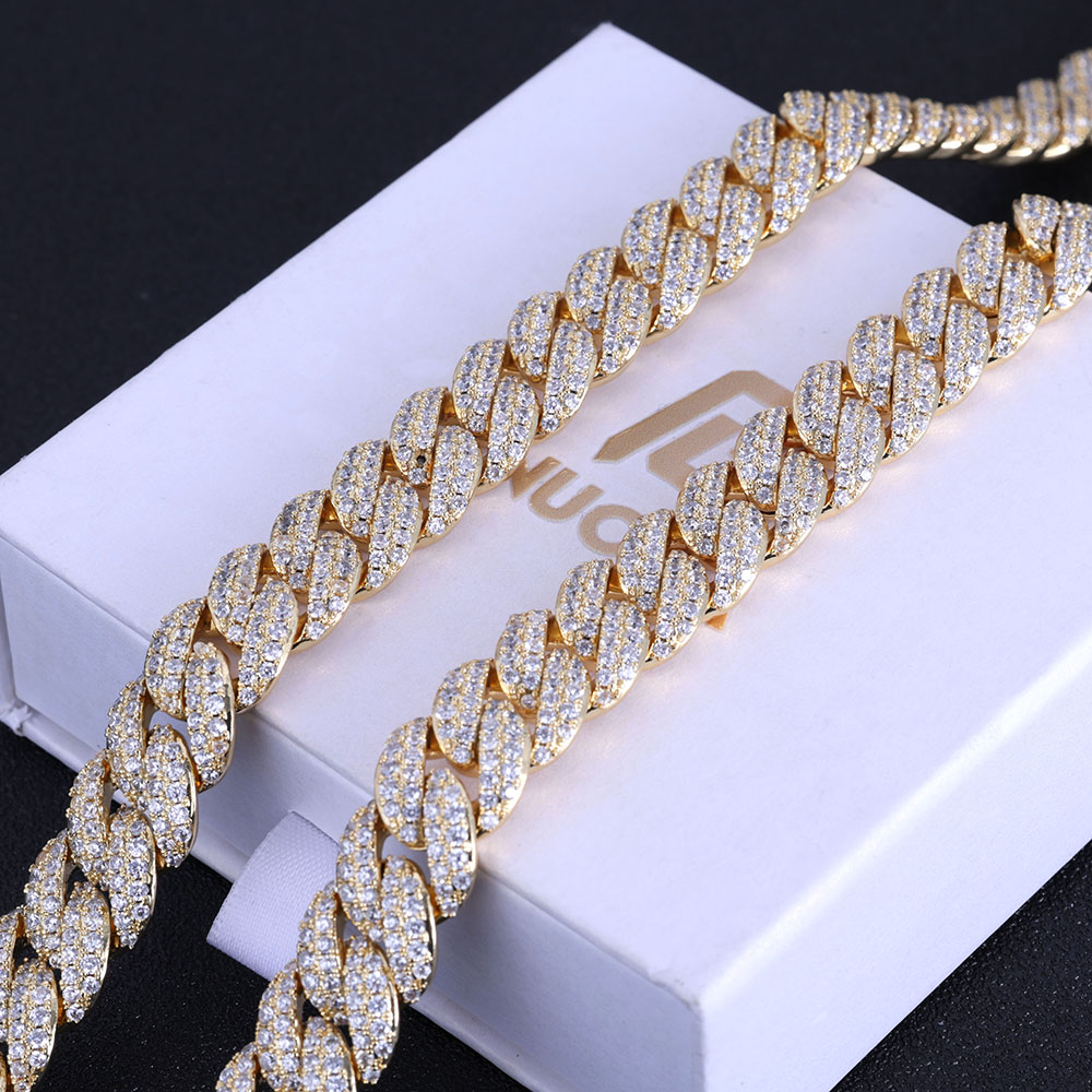 ESKEEM New Style 13MM Iced Out - Cuban Link Chain 12Mm 评论和价格