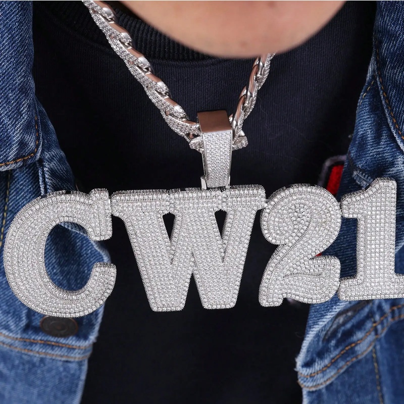 Custom Pave Cubic Zircon Lette - Cuban Link Chain 12Mm 评论和价格